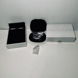 Mirasing M1 Hearing Aid Pearl Grey Left Ear With Case Accessories