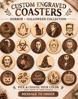 Custom Halloween coasters