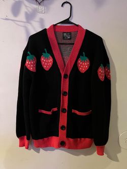 Steady hand strawberry cardigan