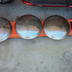 Buick Hub caps, 1949. Fits 15 inch rims.