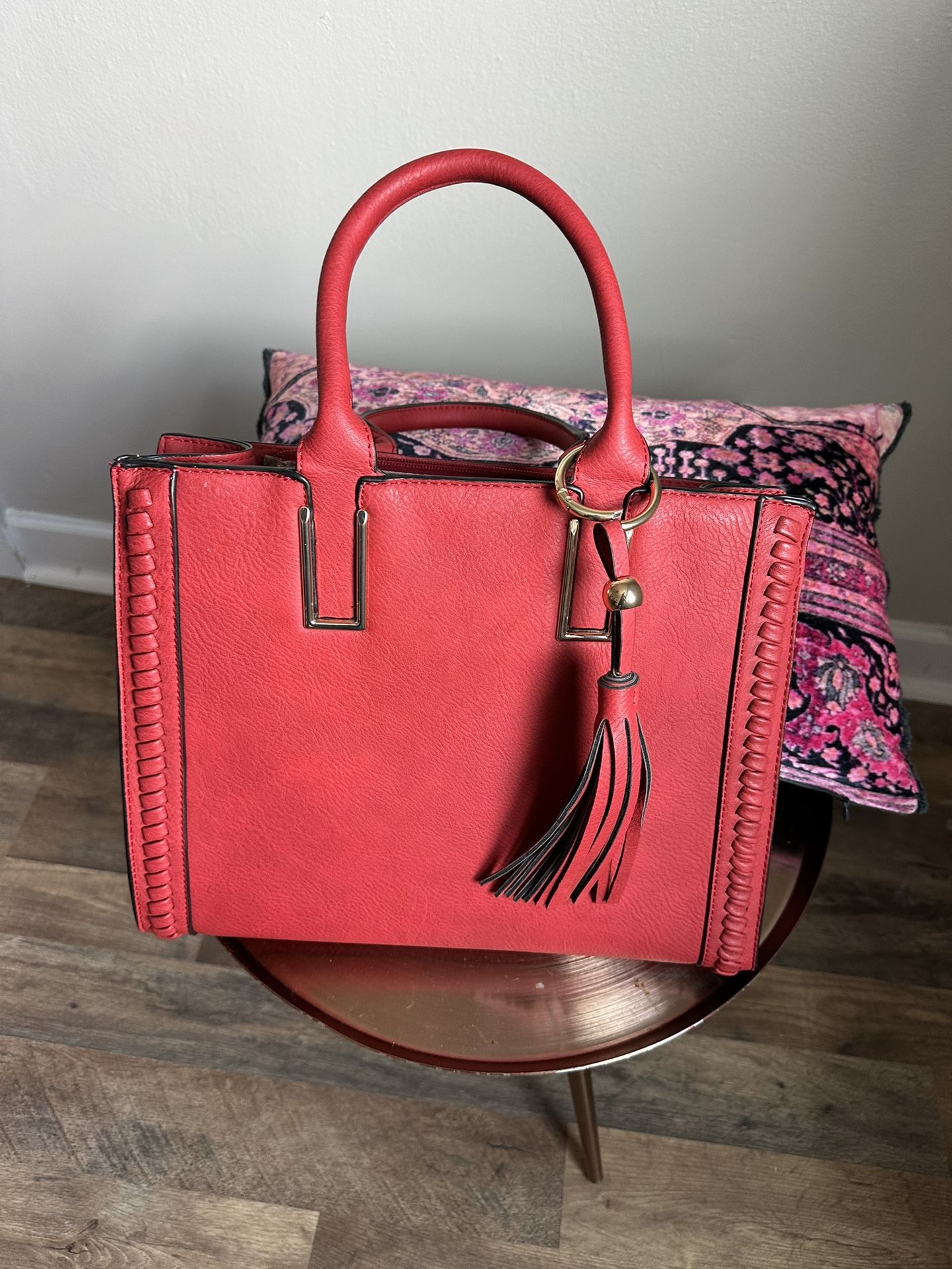 Red Top Handle Purse!!!