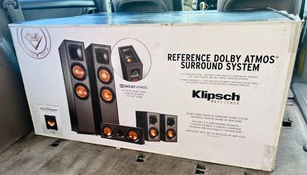 Klipsch Reference R-806FA Dolby Atmos 5.0.2 Home Theater System ≠ Premium Towers + Center + Bookshelf Speakers