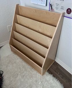 Solid Wood Montessori Bookshelf