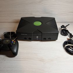 Microsoft Xbox Console - Black With OEM Controller - Tested $100 OBO