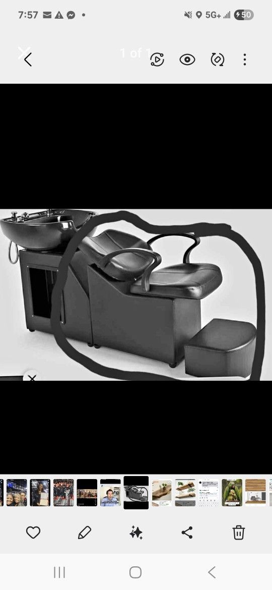Shampoo Chair And Stool Only