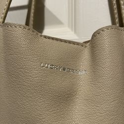 Lucky Brand Leather Tote With Wristlet 