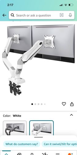 Dual Spring-loaded Full Motion Desk Mount