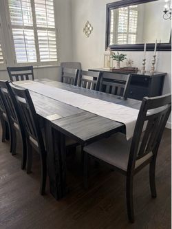 Large Dining table with chairs