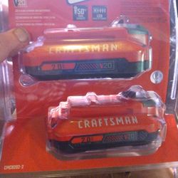 2 Pack Craftsman Batterys