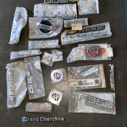 Car Emblems - Tahoe, Toyota, Prius, Porsche, Ranger, Nissan, Jeep, Mitsubishi, Volvo, Mazda, F350XL, 