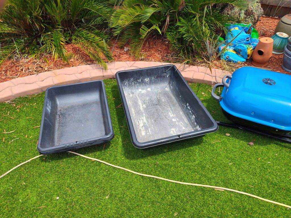 Mortar Mixing Boxes, 3 Small, 1 Large