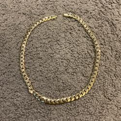 Vintage 14 Kt Gold Filled Cuban Heavyweight Chain Link Necklace Jewelry Rock Band Y2K, 125.9 gm