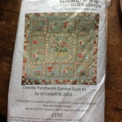 Cow Slip Patchwork Garden Quilt Kit 