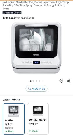 Comfee Portable Countertop Dishwasher White