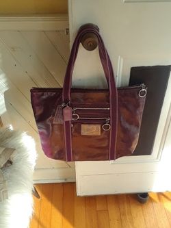 Coach Purse Large Size Clean Purple