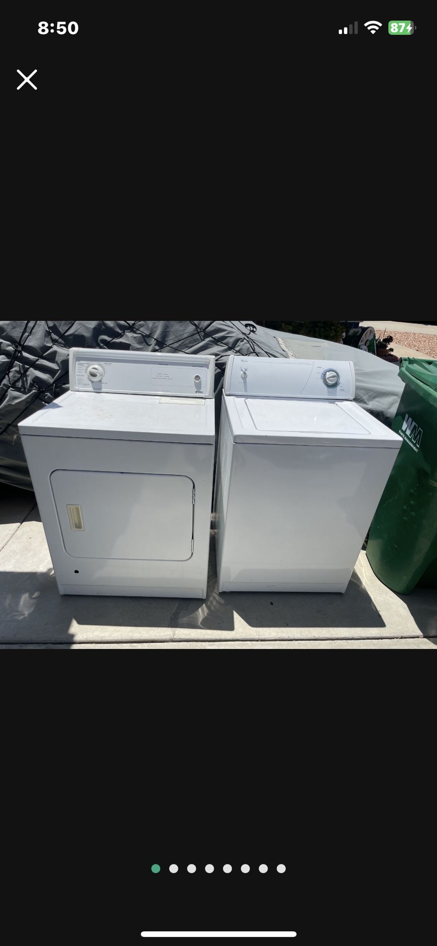 pair $500 Set Whirlpool Washer And Kenmore Gas Dryer