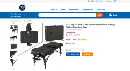 New in the box massage table BMC-300