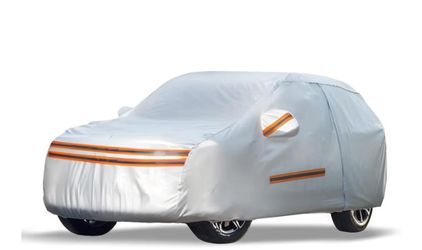 Thicken Car Cover Waterproof All Weather -Full Exterior Covers for Outdoor- Rain Snow Sun Uv Hail Protection -with Driver Door Zipper- for Pickup SUV 