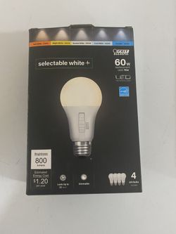Tunable 60 -Watt EQ A19 Tunable white Medium screw base E26 Dimmable LED General purpose...