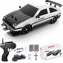 1:16 RC Drift Car 4WD High Speed 18KM/H LED Lights Racing Toy