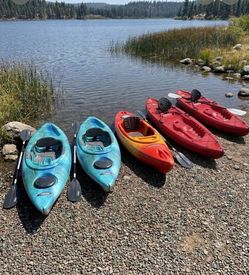 Tamarack, Pelican, Perception kayaks