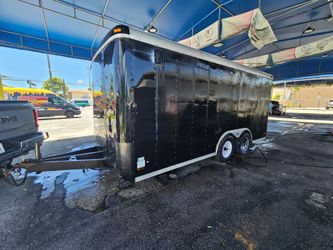 Used Trailer 7x18 "2012" Pulls Great, NO Leaks 6ft Height Interior Electric Brakes Torsion Axle Clean Documentation In Hand ✋️ READ Description FIRST,