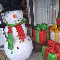 Thick blow up snowman