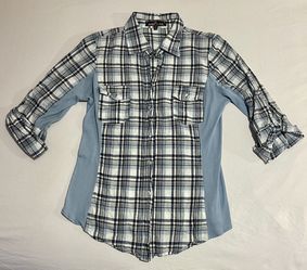 Plaid Button Up Size XL ( Fits Small)