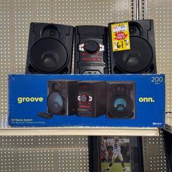 groove 200w CD Stereo System with Bluetooth wireless