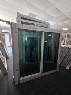 Brand New 59.75W x 59.25H PGT Impact Vinyl Sliding Window