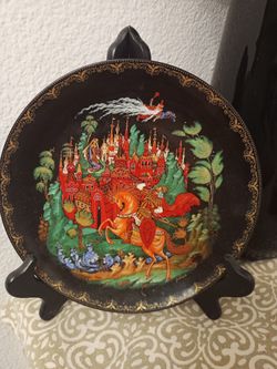 Real Hand painted Decor Plate