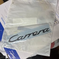 Emblem Carrera Part# (contact info removed)3702