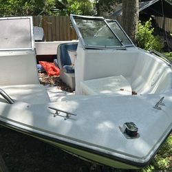 19 Footer 94 hp Evenrude Engine 