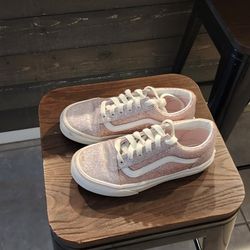 Size 1.5 Van's Pink Sparkle Shoes