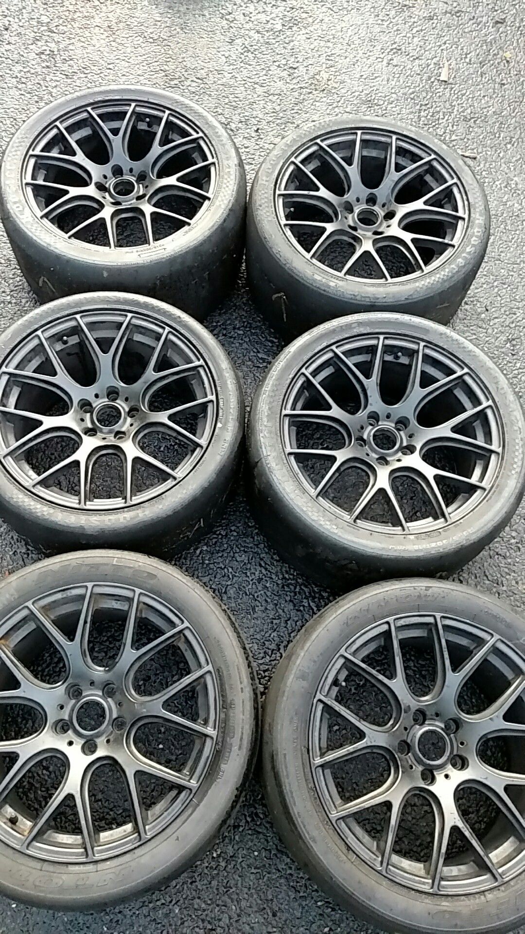 Wheels 18x10 rim with used tires