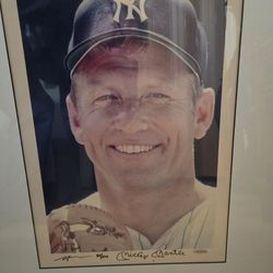 Authenticated Signed and Numbered Limited Edition Mickey Mantle Leifer