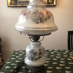 Gorgeous 24” 4way Hurricane Gone With The Wind Lamp Read Description 