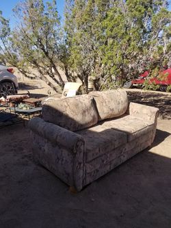 Couch with air mattress