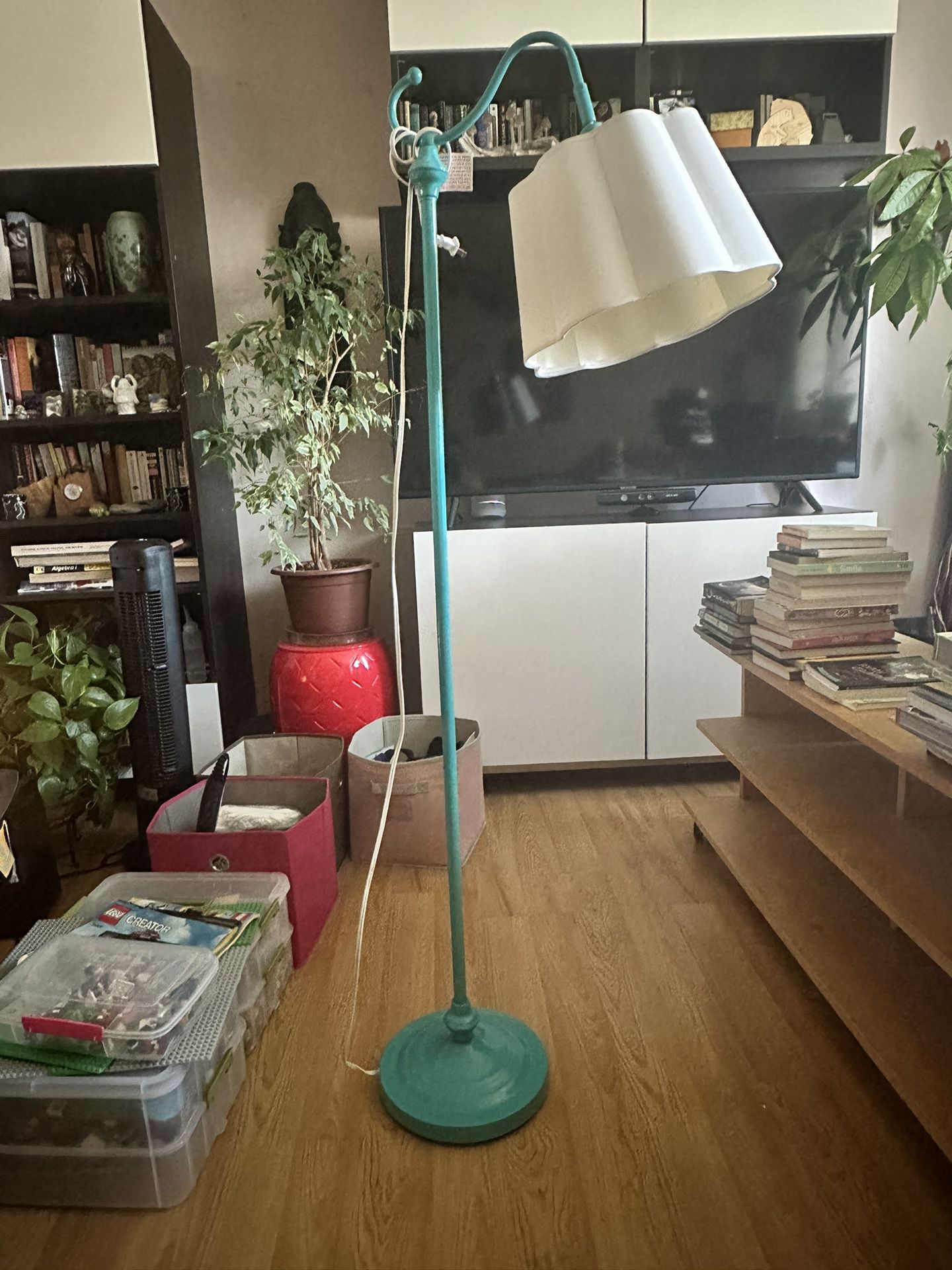 Blue Standing Lamp