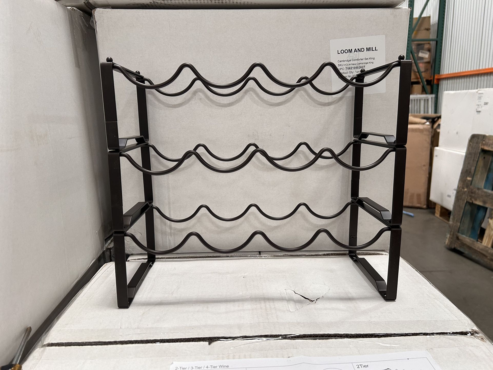 ❗️Wholesale Only❗️3-Tier tabletop Stackable Freestanding Wine Rack,Standing Bottles Holder Organizer,Wine Storage Shelf,Perfect for Bar,Wine Cellar