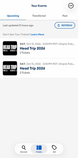 Head Trip 2 Ga & 2 shuttle pass  700 OBO