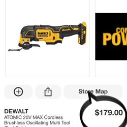 DEWALT ATOMIC 20V MAX Cordless Brushless Oscillating Multi Tool (Tool Only)