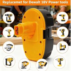Batería de repuesto mejorada de 18V para herramientas Dewalt 18V tipo XRP, paquete de 2 baterías