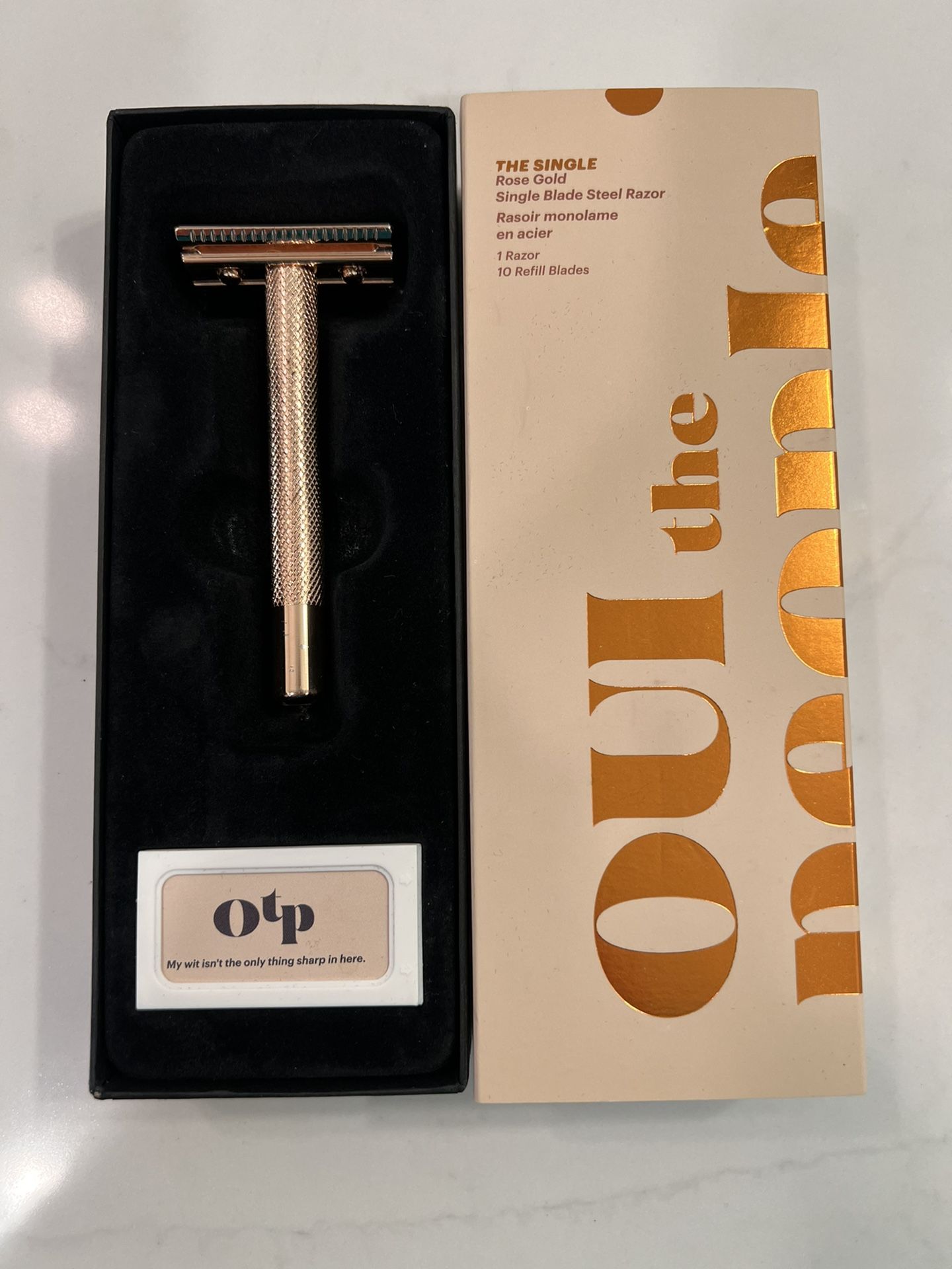 Oui The People Rose Gold Single Razor