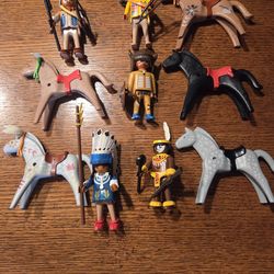AMERICAN INDIAN AN HORSE PLAYMOBILE
