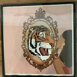 Feminine Empowerment Tiger Mirror Print