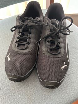 Puma SoftFoam+ Black Low Top Lace Up Men’s Athletic Shoes size 9.5