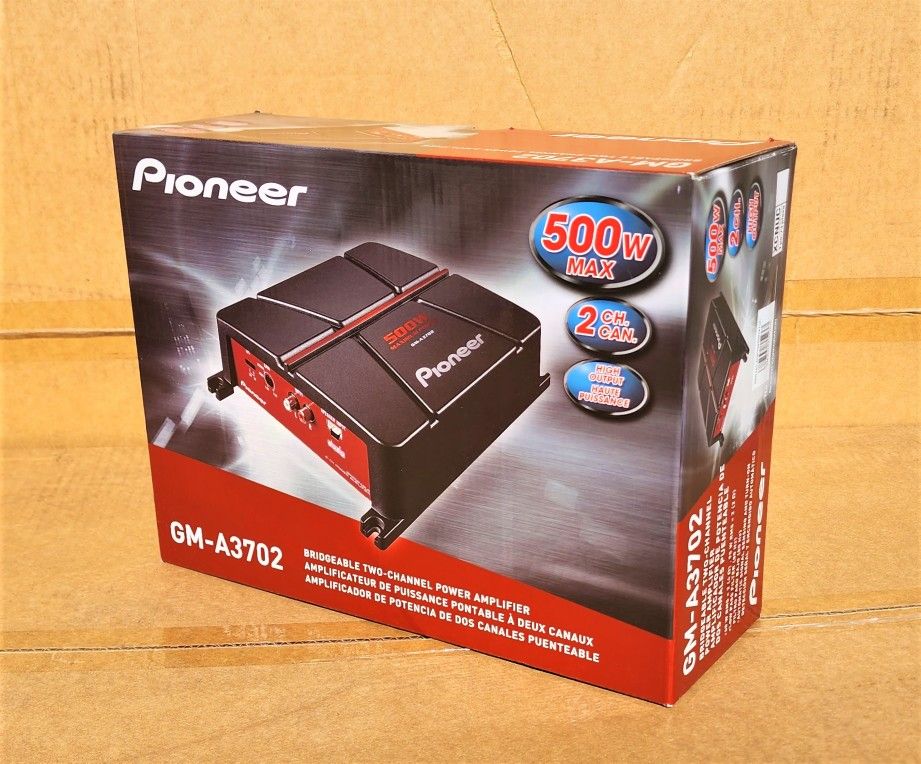 Pioneer Power Amplifier 500 Watts 2-Channel Speaker System Amp GM-A3702 🚨 Payment Options Available 🚨 No Credit Needed 🚨 