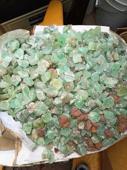Bulk Raw Green Calcite Rough Stones