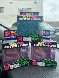 Authentic Needoh NICE Cube Glitter & Glow